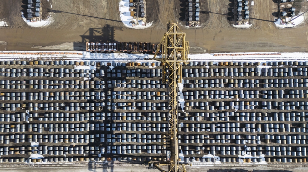 Steel production facility in Canada.