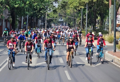 Cyclists in Mexico. (Secretary of Mobility of Mexico City)